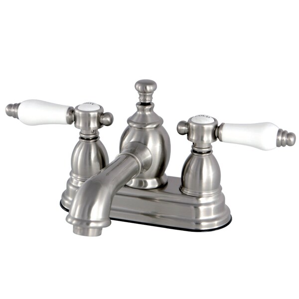 KS7008BPL 4" Centerset Bathroom Faucet, Brushed Nickel